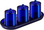 SheeChung Acrylic Vanity Tray, Bathroom Makeup Organizer Countertop, Blue - Image 4