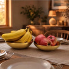 7.8" & 8.6" Gold Decorative Bowls Set of 2 for Entryway, Kitchen Counter - Image 2