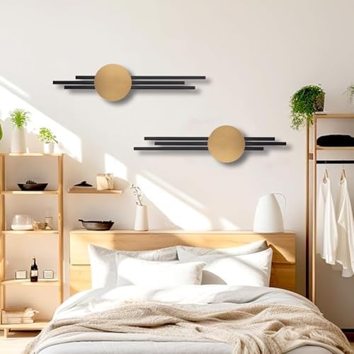 JFUJFU 3D Large Metal Wall Art - Decor for Living Room (Set of 2, Large) - Image 7