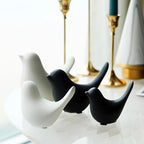 Small Animal Statues, Black Bird Figurines Home Decor, Modern Home Decorative, Ceramic Decor for Office Desktop, Bookshelf, Bedroom, Living Room, Cabinets, Coffee Table(Black 2 Pcs) - Image 6