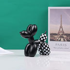 Creative Balloon Dog Sculpture Modern Home Decoration Trendy Animal Art Ornaments Collection Figurine Bedroom Living Room Office Desktop Resin Decors - Image 2