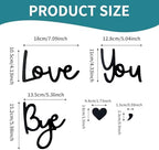 Wooden Love You Bye Sign, 3D Wall Decor Letters for Entryway Above Door, Farmhouse Boho Home Decor for Hallway Bedroom, Meaningful Gift - Image 7
