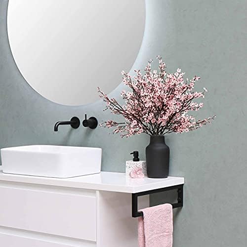 Uieke 30 Pcs Artificial Flowers Baby Breath Faux Pink Artificial Gypsophila Bouquet Fake Silk Flowers Real Touch for Home Office Kitchen Wedding Wall DIY Room Farmhouse Décor - Image 2