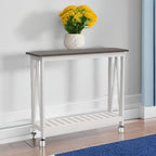 ChooChoo Farmhouse Console Table, Rustic Vintage Narrow Sofa Table - Image 6