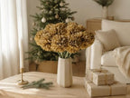Mandy's 12pcs Artificial Light Brown Ball Chrysanthemum Flowers - Image 7