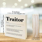Funny Wooden Sign - Coworkers Leaving Traitor Gifts, Going Away Job Gifts - Office Home Decor And Accessories (5x5 Inches) - A01 - Image 2