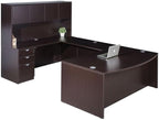 Boss Office Products Belarus Executive U-Shape Curved Bow Desk by BossOfficeProducts