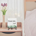 Home Decor, Farmhouse Shelf Decor For Living Room, Boho Aesthetic Table Decorations, Christian Gifts For Women Men, Entryway Tv Stand Fireplace Mantle Coffee Table Decoration (trust-06) - Image 3