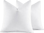 MIULEE 18x18 Pillow Inserts, Double-Layer Down-Proof Cotton Cover, Decorative by MIULEE