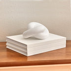 Decorative Linen Book Set – Set of 3 Extra Large Real Books | Coffee Table & Shelf Mantle Decor | Modern Home Decoration | Guest Book Journals [White] - Image 2