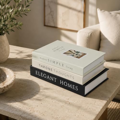 3 Faux Decorative Books for Home Decor,Coffee Table Books,Fake Books libros by YOYMJBY