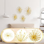 Shimeyao 4 Pcs Gold Starburst Wall Decor, Metal Spike with Orb Wall Art - Image 5