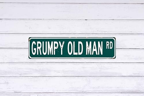 Man Cave Grumpy Old Man Rd Metal Tin Sign 4x16 In Vintage Plaque Decor For Home Restaurant Bar Cafe Garage Decor Unique Gift For Humor Lovers - Image 6