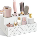 Hair Tool Organizer, Hair Dryer Holder Wall Mounted, Bathroom Countertop Organizer for Bathroom Accessories, Blow Dryer Organizer for Curling Iron, Hair Styling Tools, Vanity Organizer for Makeup by Unistyle