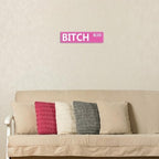 Retro Pink Tin Metal Sign - 'BITCH BLVD' - Bold Statement Decor for Home, Bar, or Dorm - 16x4 Inches - Unique Gift Idea for Friends(B71) - Image 6