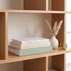 Emibele 3 Pack Fake Linen Book Storage Boxes Modern Home Shelf Table Decor - Image 6