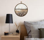 Vintage Cottage Core Decor, Floral Field Round Wall Art, Cottage Wall Decor - Image 6
