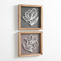 Tide and Tales 3D Botanical Floral Wall Art, Set of 2, Framed Wall Art by TideandTales
