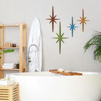 Blulu 4 Pcs Starburst Shaped Wall Decor Mid Century Modern Art,Modern - Image 6