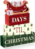 Christmas Countdown Decorations Indoor, Christmas Themed Gifts for Women by BORORO