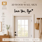 Wooden Love You Bye Sign, 3D Wall Decor Letters for Entryway Above Door, Farmhouse Boho Home Decor for Hallway Bedroom, Meaningful Gift - Image 4