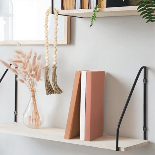 Feifeiya 3 Pieces Faux Decorative Books Set for Home Decor,Neutral Pink - Image 4
