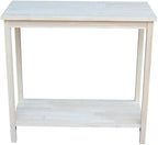 IC International Concepts, Portman Accent Table, Solid Real Wood, Sturdy - Image 5