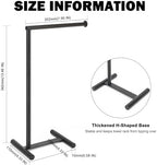 Livabber L-Shape Hand Towel Holder Stand, Metal Hand Towel Rack Modern Countertop Hand Towel Ring Standing Towel Bar for Bathroom Kitchen Vanity (Black) - Image 2