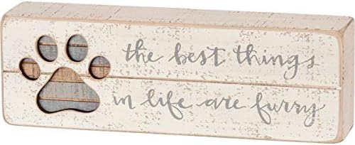 Primitives by Kathy 38231 Hand-Lettered Slat Box Sign, Best Things In Life by PrimitivesbyKathy