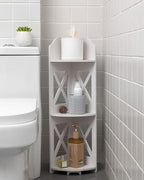 J JINXIAMU Corner Shelf Small Bathroom: Frees Up 65% Bath Space for Renters by JINXIAMU