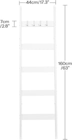 HOOBRO Blanket Ladder, 5-Tier Towel Rack - Image 3