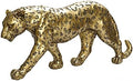 Cheetah Statue Home Decor Leopard Sculpture Resin Sitting Cheetah Figurine Desktop Table Top Ornament Decoration for Home Office-Gold Or Silver (Walking-Champagne Gold) by Polyroyal