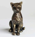 4" Brushed Vintage Bronze Sitting Cat Figurine Shelf Decor Gift by JWTAstyleHomeDecorGifts
