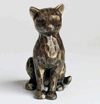 4" Brushed Vintage Bronze Sitting Cat Figurine Shelf Decor Gift by JWTAstyleHomeDecorGifts