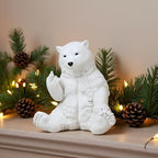 JFSM INC. Polar Bear Raising Middle Finger Figurine Funny Hilarious Decor - Bear Lover Gifts, Cabin Themed Decor, - Image 5
