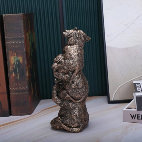 Vintage Western Cowboy Animal Figurine - Resin Decorative Statue with Star-Embellished Hat, Rustic Home Décor Accent for Shelf/Table, Collectible Gift for Western Enthusiasts (SANDIENIU) - Image 4
