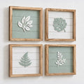 Tide and Tales 3D Sage Green Wall Art, Set of 4, Housewarming Gifts by TideandTales