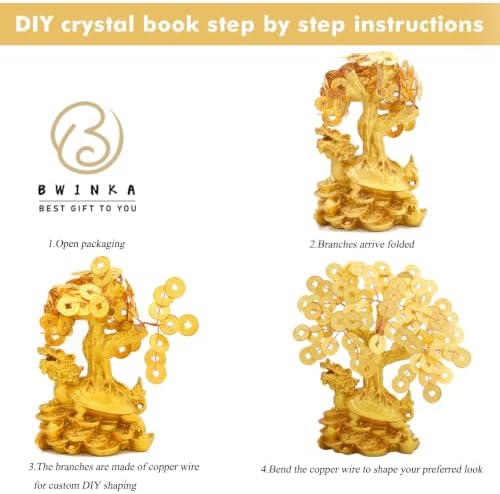 Feng Shui Money Tree Office Home Table Feng Shui Decoration Crystal Money Tree for Wealth and Good Luck - Image 4