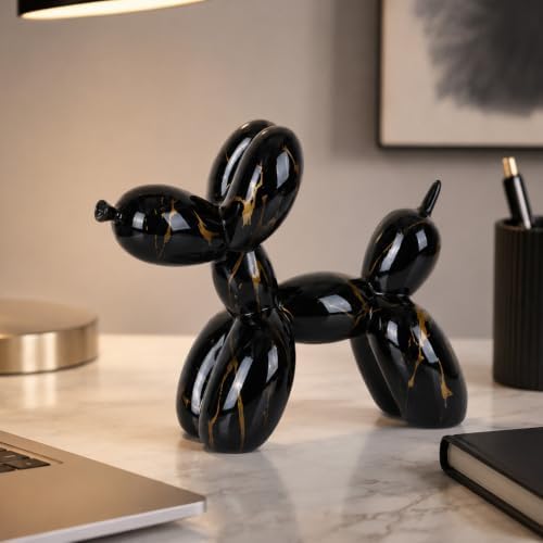 Creative Balloon Dog Sculpture Modern Home Decoration Trendy Animal Art Ornaments Collection Figurine Bedroom Living Room Office Desktop Resin Decors - Image 6