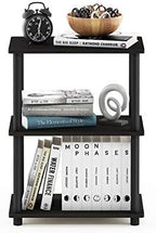 Furinno TURN-N-TUBE Storage Shelves, 3-Tier Book Shelf, Corner Shelf, Toolless Open Shelves, for Organization and Storage, Living Room, Garage, Home Office, Espresso - Image 3