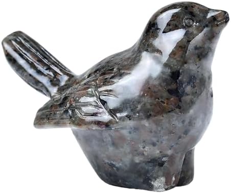Natural Flame Stone Crystal Bird Figurine, Animal Home Decor - Image 7