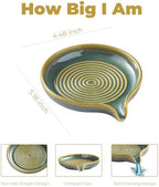 Zoeeker Ceramic Soap Dish, Self Draining Soap Holder Round Bar Soap Dish - Image 2