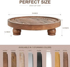 EOSAHR Display Riser for Home Decor: Pedestal Stand for Soap, Vintage Brown - Image 2