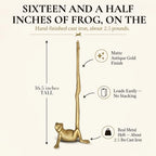 WallCharmers Gold Frog Paper Towel Holder & Metal Toilet Paper Holder Stand - Image 3