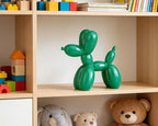 4 Inch Glossy Green Balloon Dog Sculpture - Image 2