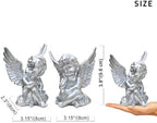 OwMell Set of 2 Cherub Angels Resin Statue Figurine, Indoor Home Decoration - Image 6