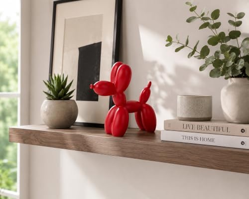 4 Inch Matte Red Balloon Dog Sculpture - Image 2
