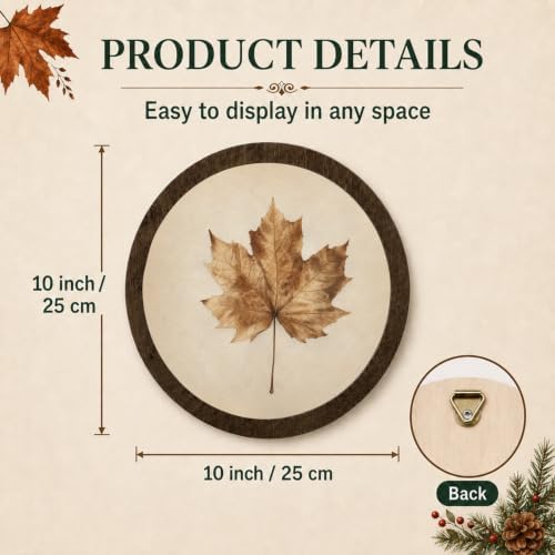 Vintage Fall Leaf Wall Deoor, Halloween Cottagecore Wall Art - Image 7