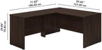 Bush Business Furniture Studio C 60W x 24D Credenza Desk in Modern Hickory - Image 3