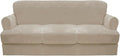 CUCRAF Cushion Sofa Cover 4 Piece Slipcovers, Soft Thick Velvet Couch Cover by CUCRAF